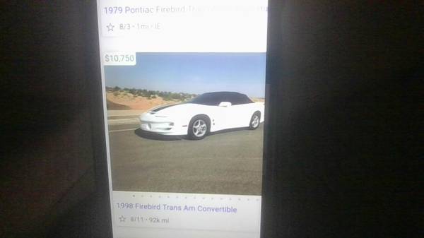 1998 Pontiac Firebird Base — photo 2