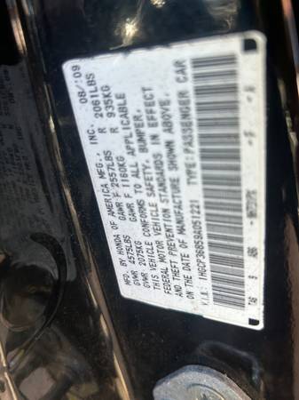 2009 Honda Acco — photo 3