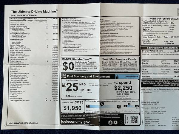 2020 BMW M340 i — photo 5