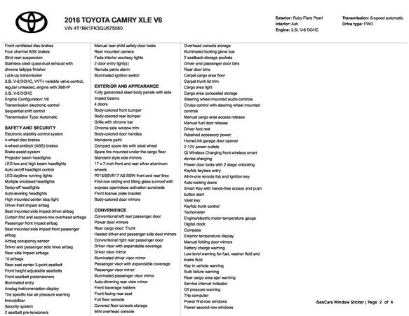 2016 Toyota Camry SE — photo 3
