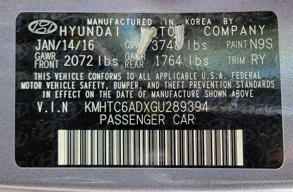 2016 Hyundai Veloster Base 3dr Hatchback Manual — photo 5