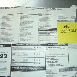 2012 GMC Acadia Denali All-wheel Drive Automatic — photo 2