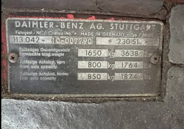 1966 Mercedes-Benz Sl — photo 12