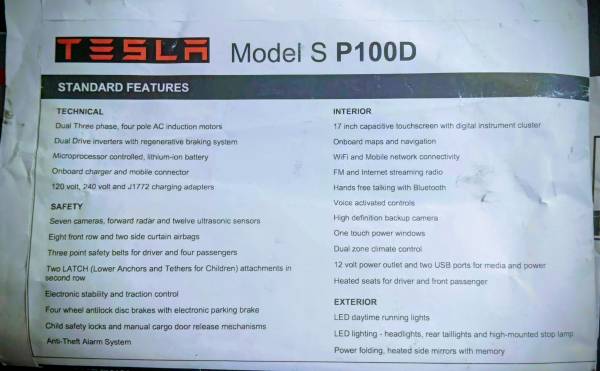 2018 Tesla Model S P100D — photo 7