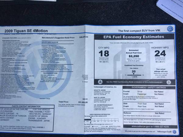 2013 Volkswagen Tiguan SEL — photo 2