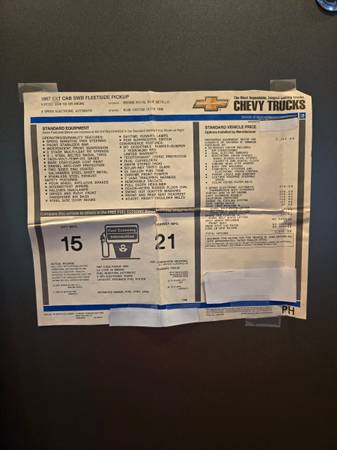 1997 Chevrolet C-K 1500 Series C1500 2dr WT Standard Cab LB — photo 6