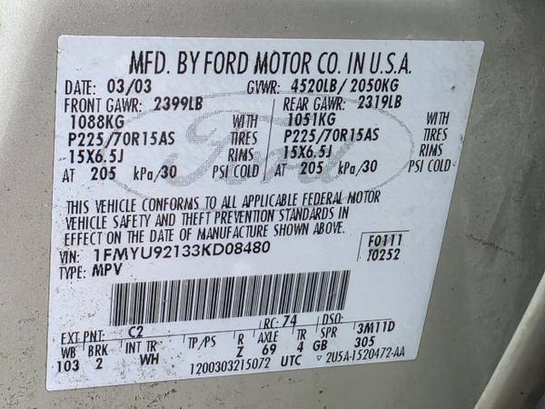 2003 Ford Escape XLT 4x4 Automatic — photo 11