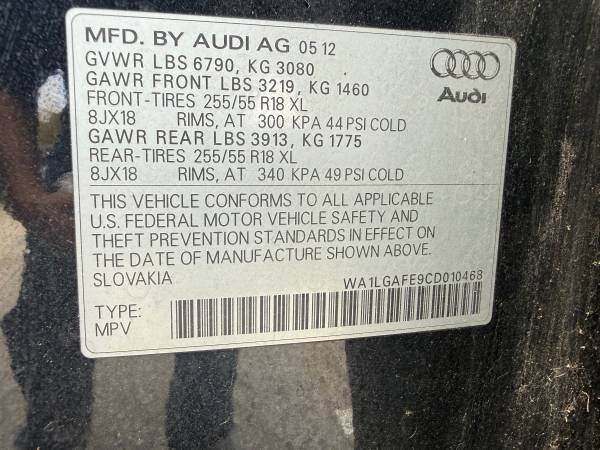 2012 Audi Q7 — photo 9