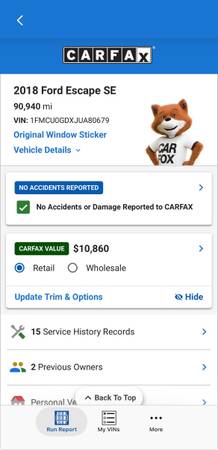 2018 Ford Escape SEL — photo 9